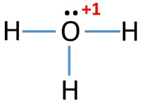 H3O+ hydronium ion lewis structure